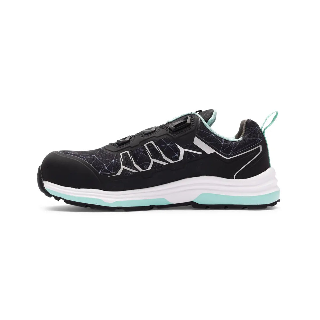 Jade Safety Shoe w - Musta