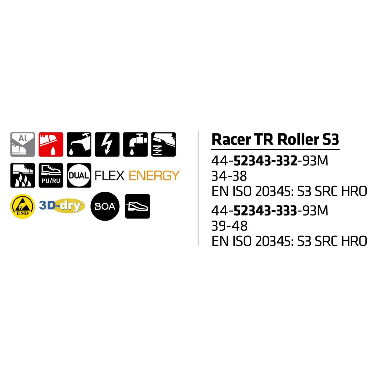 OUTLET Sievi Racer TR Roller S3 Turvakenkä - Outlet