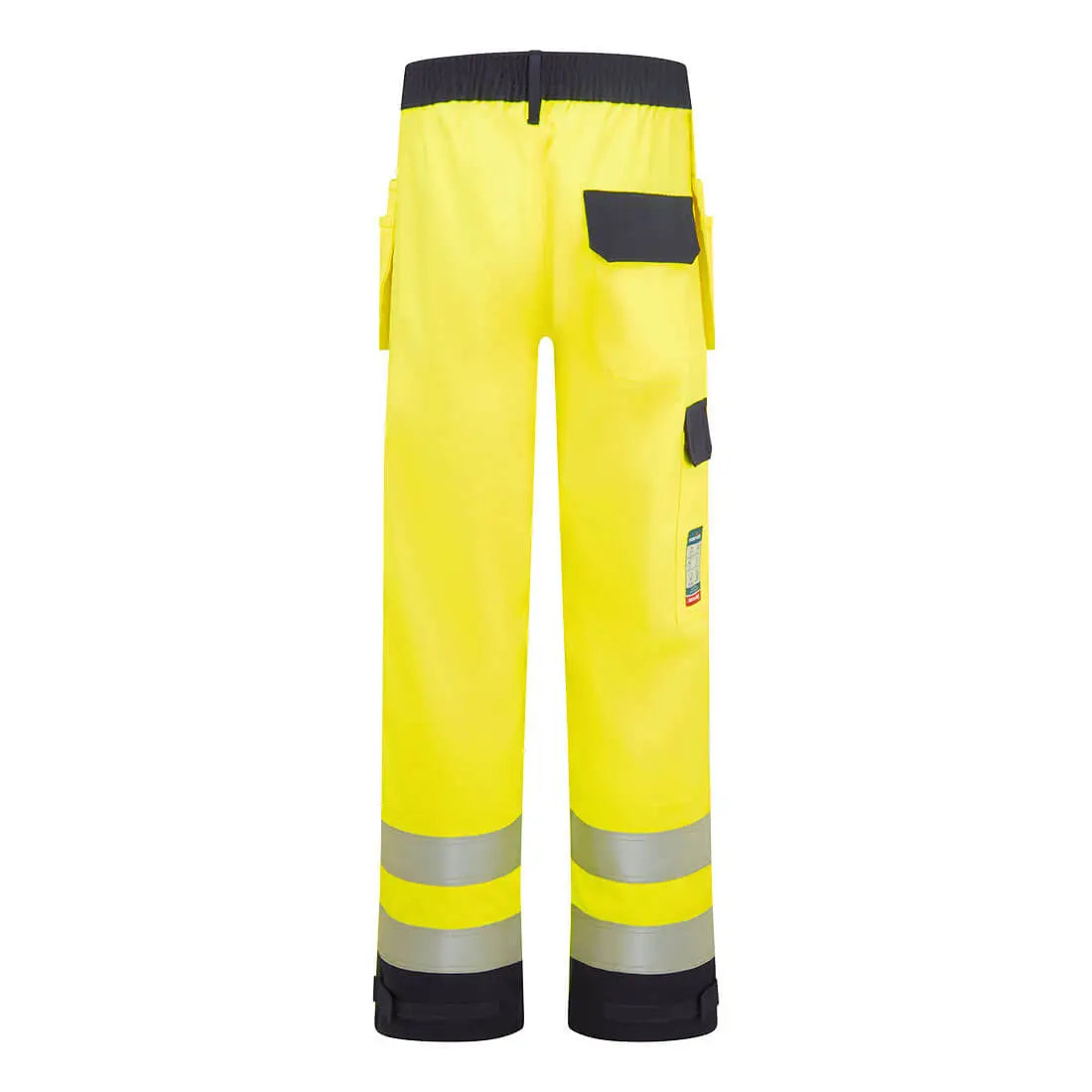 Portwest Bizflame Hi-Vis kontrasti FR housut riipputaskuilla FR440 - L - Työhousut