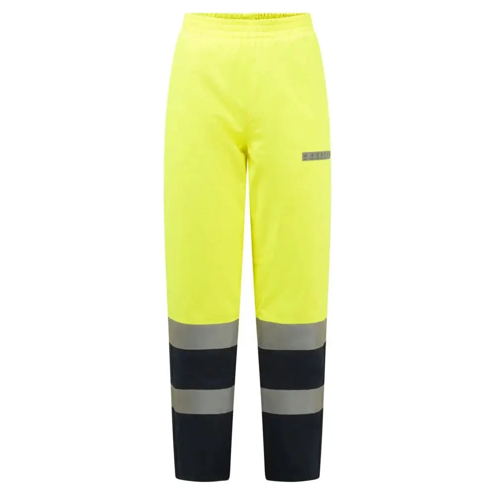 Portwest Bizflame Rain+ Hi-Vis Multi-Normi Kontrasti FR vuorelliset talvihousut FR434 - Kelta/navy / L - Työhousut