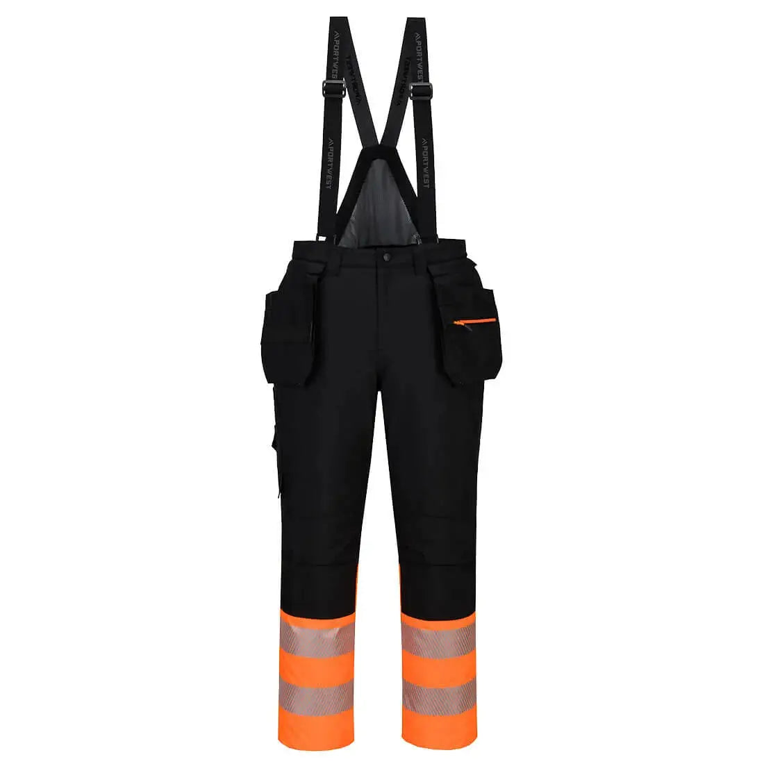 Portwest DX4 Hi-Vis luokan 1 talviavohaalarit - Oranssi/Musta / 4XL - Työvaatteet