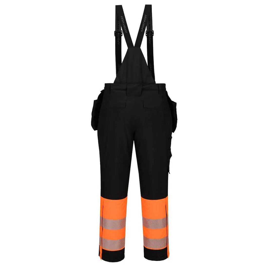 Portwest DX4 Hi-Vis luokan 1 talviavohaalarit - Oranssi/Musta / 4XL - Työvaatteet
