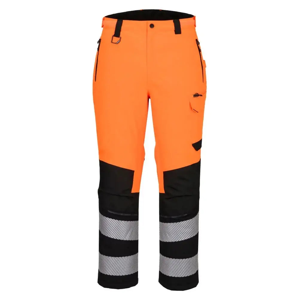 Portwest EV4 Hi-Vis Expedition housut - Oranssi/Musta / L - Työvaatteet