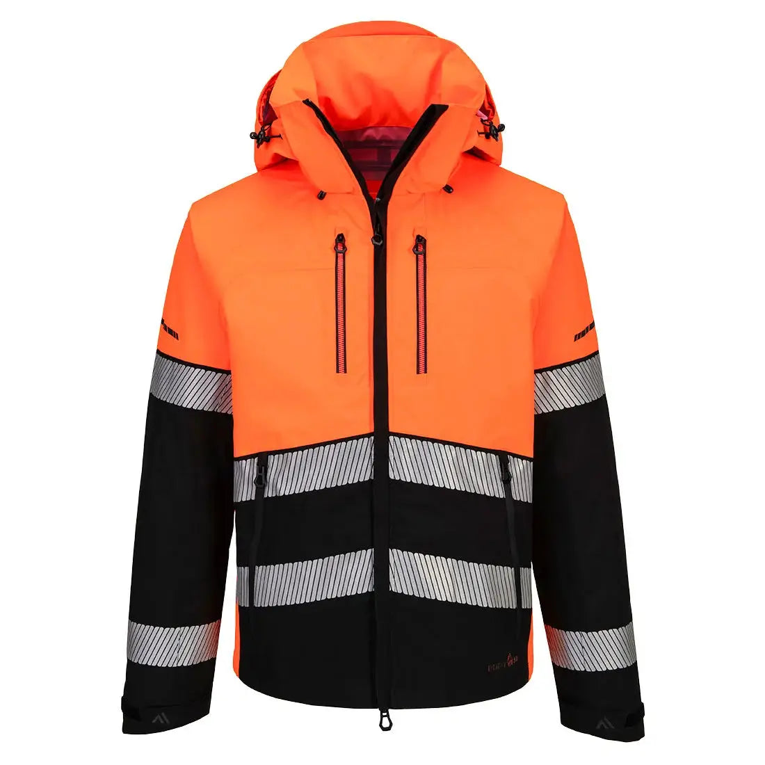 Portwest EV4 Hi-Vis Kuoritakki (3L) - Oranssi/Musta / L - Työvaatteet