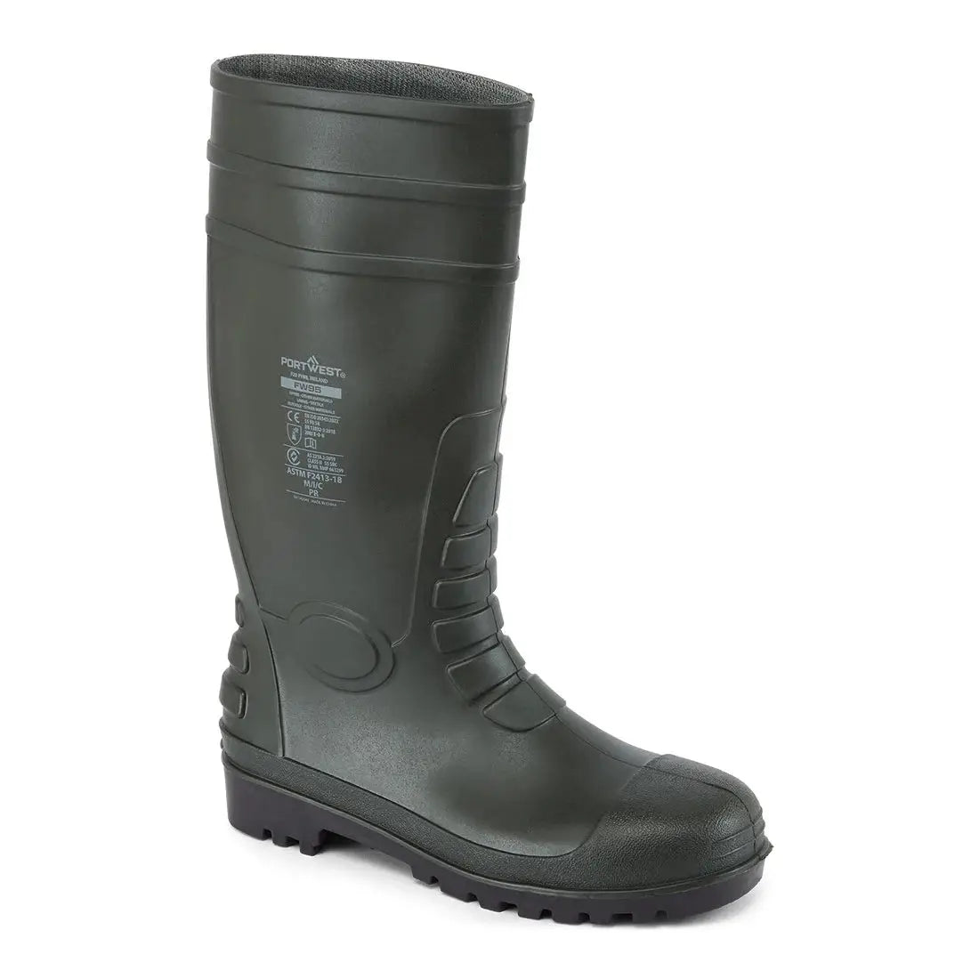 Portwest FW95 Total safety Wellington turvasaapas S5 - Musta / 36 - Työsaappaat