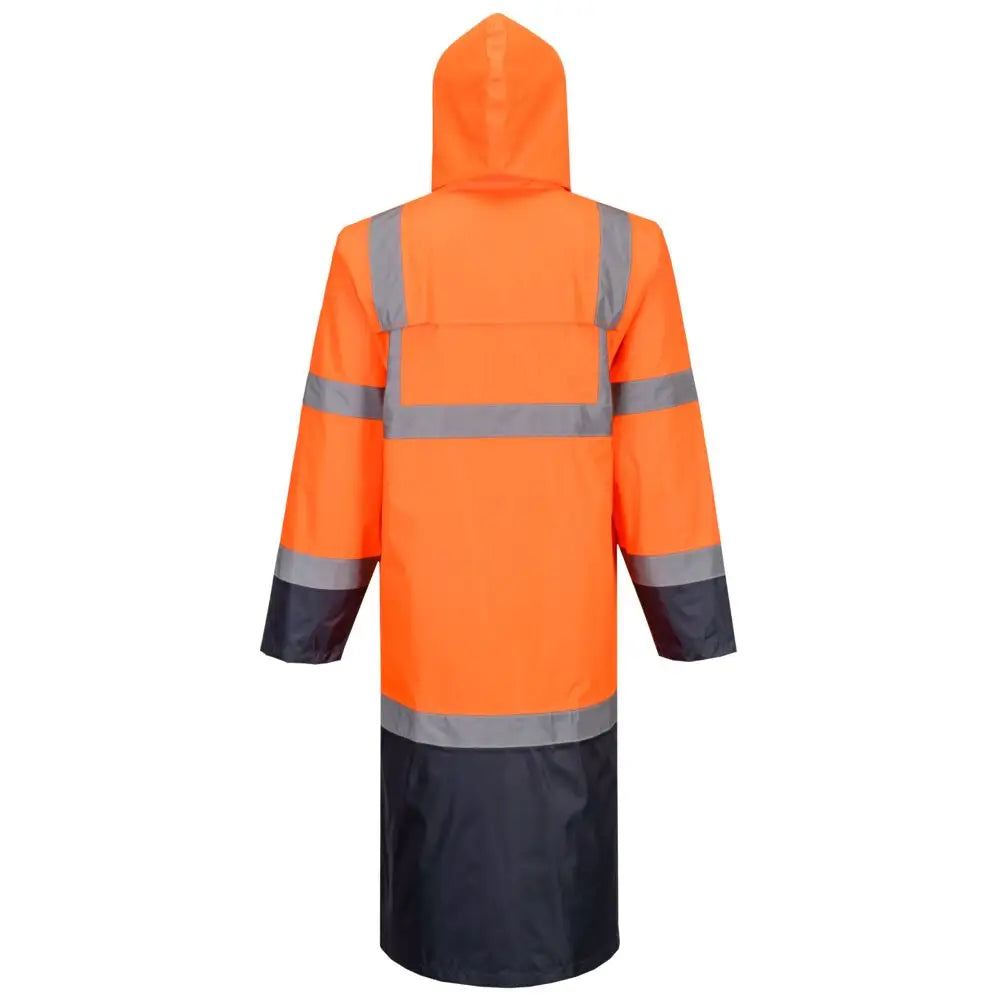 Portwest Hi-Vis Contrast Raincoat 122cm H446 - Sadetakit/kuoritakit