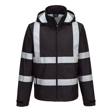Portwest Iona Ohut pieneen tilaan pakattava takki F442 - Musta / 4XL - Työtakit