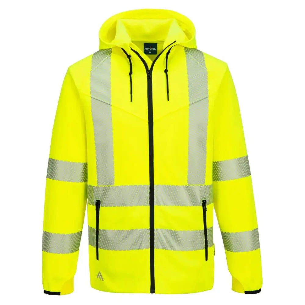 Portwest KX3 Sport Hi-Vis Vetoketjuhuppari KX303 - Keltainen / 4XL - Työpaidat