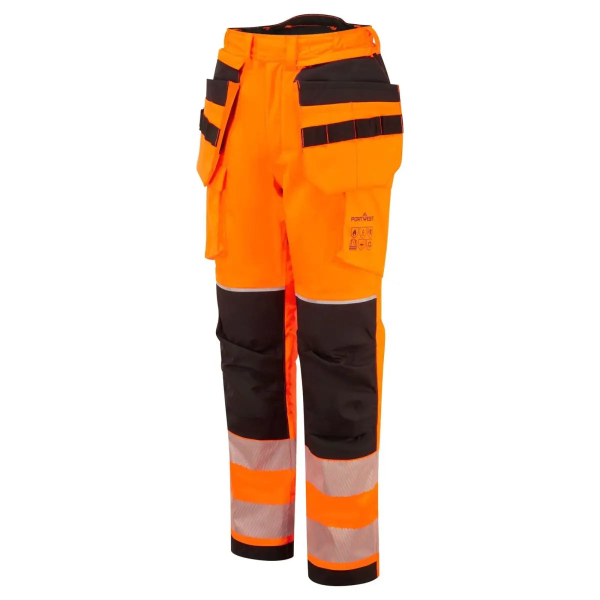 Portwest PW3 FR Modaflame Hi-Vis vuorelliset talviriipputaskuhousut - Työvaatteet