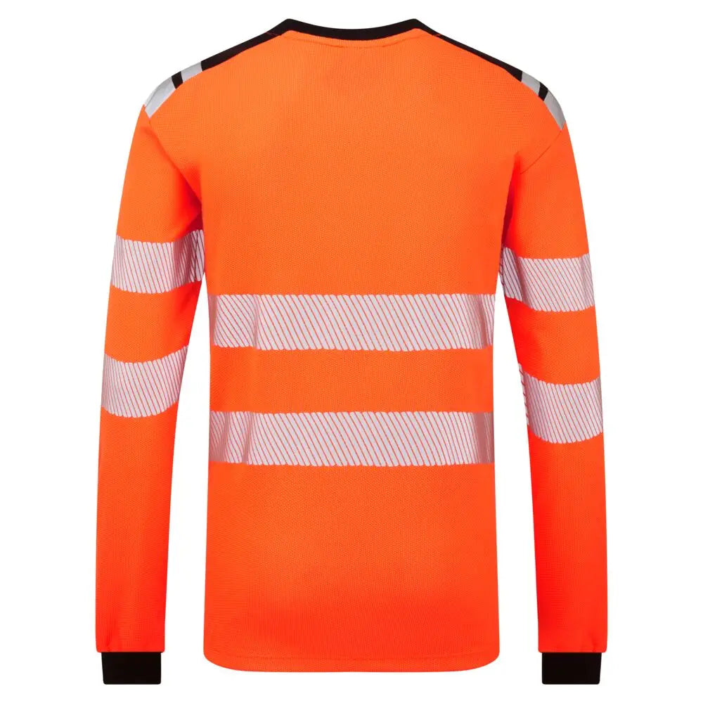 Portwest PW3 Modaflame Hi-Vis FR pitkähihainen t-paita FR736 - Oranssi/Musta / L - Työpaidat