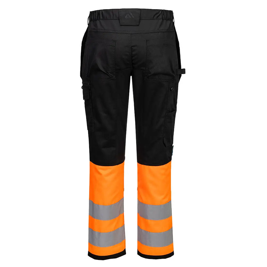 Portwest WX2 Eco Hi-Vis riipputasku housut Luokka 1 CD858 - Oranssi/Musta / 2XL - Työhousut