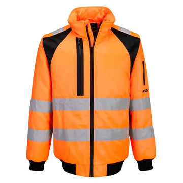 Portwest Wx2 Hi-Vis Pilottitakki 2in1 CD898 - Oranssi/Musta / 4XL - Työtakit