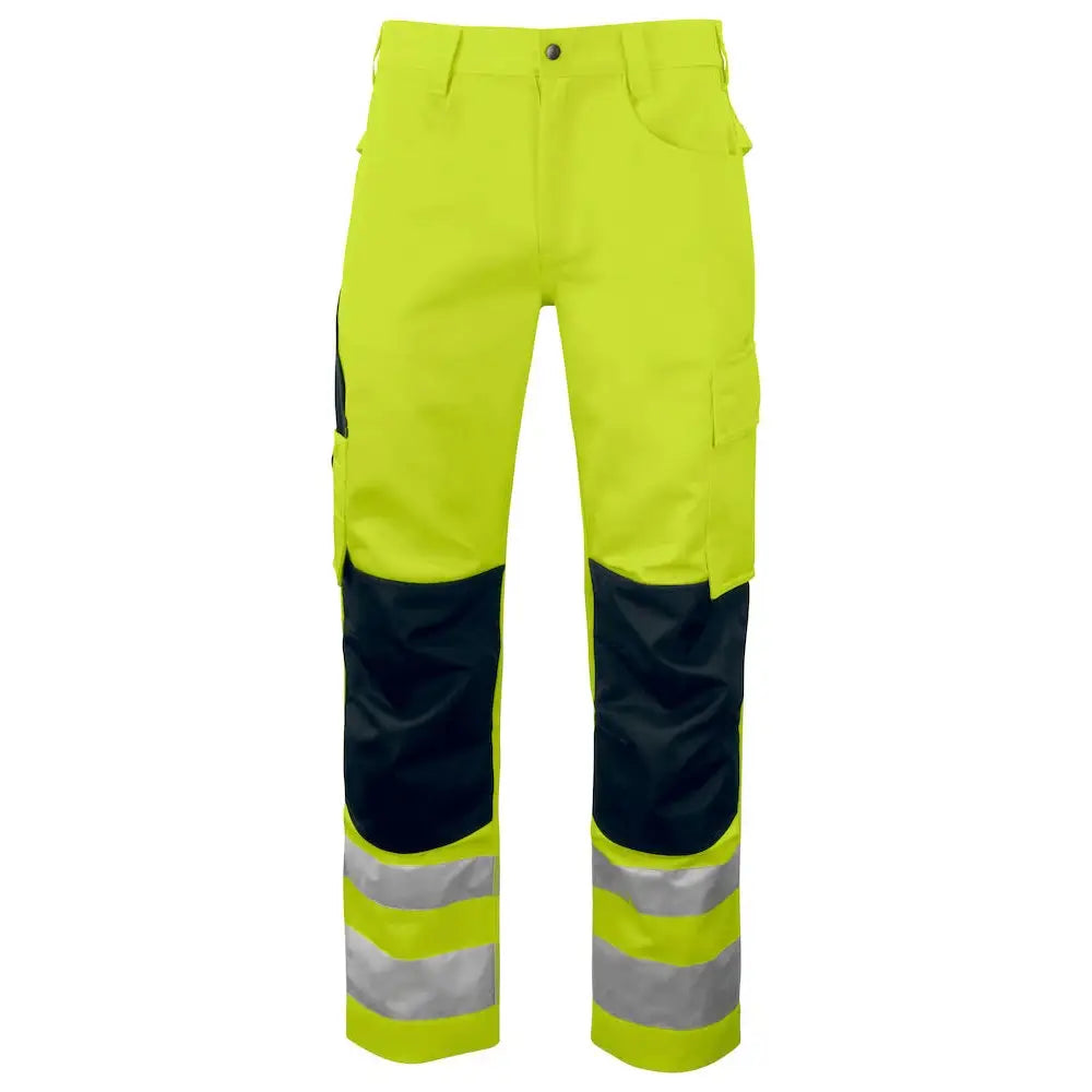 Projob 6532 Reisitaskuhousut EN ISO 20471 Luokka 2 - Keltainen/Musta / D100 - Työvaatteet