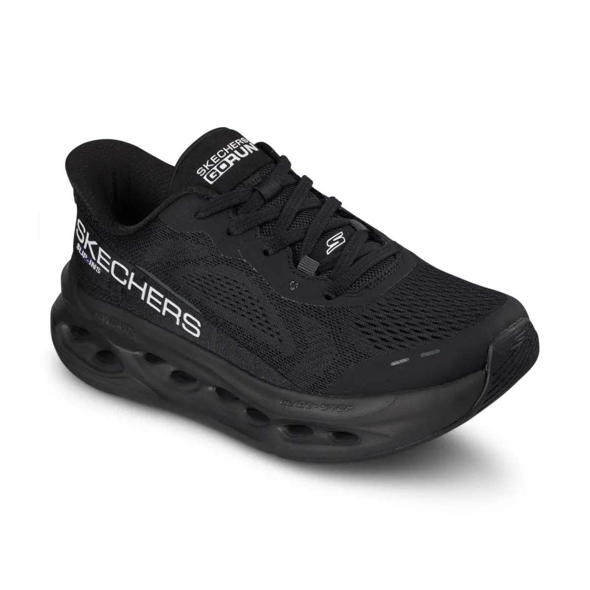 Max Cushioning Glide Step Slip ins Shoe - Musta