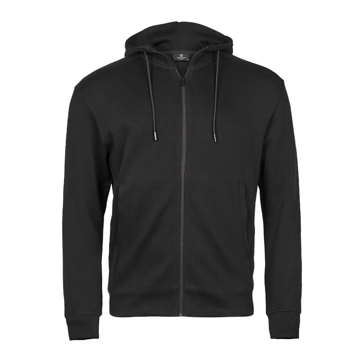 Tee Jays Ribbed Interlock vetoketjuhuppari - S - Yritystekstiilit